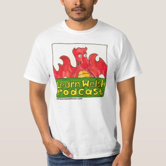 Leer Welsh Podcast T-Shirt (Voorkant)