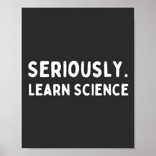 Leer Wetenschap Poster (Voorkant)