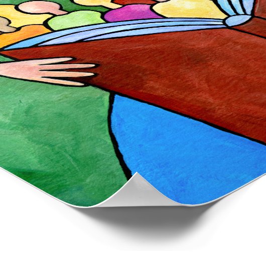 Leer ze een prachtig kolossaal Poster (Hoek)