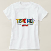 Leer ze, hou van ze, zie ze groeien t-shirt (Design voorkant)