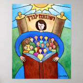 Leer ze met een zachtaardig groot Poster (Voorkant)