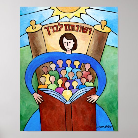 Leer ze met een zachtaardig groot Poster (Voorkant)