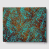 Leer ziet er blauw uit faux | presentielijst gastenboek (Achterkant)