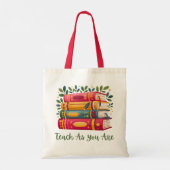 Leer zoals je bent Tote - Boek & Blad Leraren Tas (Achterkant)