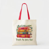 Leer zoals je bent Tote - Boek & Blad Leraren Tas (Voorkant)