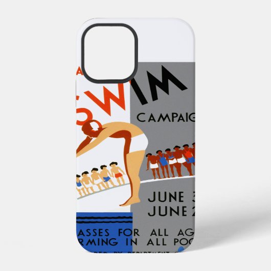 Leer Zwemmen iPhone Hoesje (Achterkant)