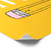 Leeraar Knock Knock Jokes Pencil Kind Humor Poster (Hoek)