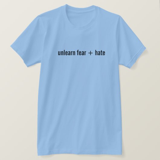 Leerangst + haat T-shirt (Design voorkant)