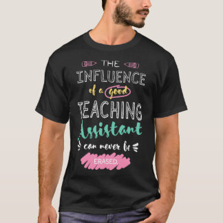 Leerassistent-waardering geeft de invloed t-shirt