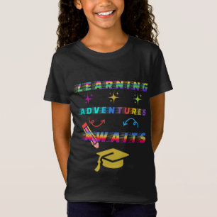 Leeravontuur wacht, eerste schooldag t-shirt