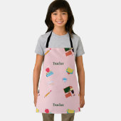 Leerbaanpatroon in roze schort (Insitu)