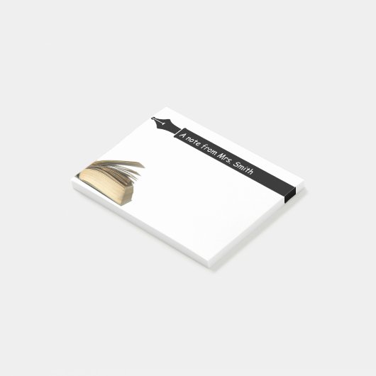 Leerboekje en pen post-it® notes (Schuin)