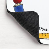 Leerboekstapel met Apple Monogram Muismat (Hoek)