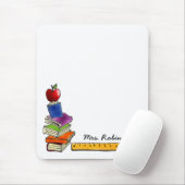 Leerboekstapel met Apple Monogram Muismat (Met muis)