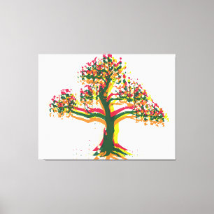 Leerboom Canvas Afdruk