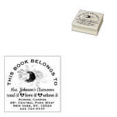 Leerbordlabel Rozen Advertentienaam Rubberstempel (Gestempeld)