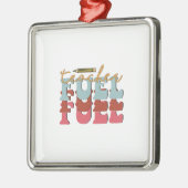 Leerbrandstof Metalen Ornament (Links)