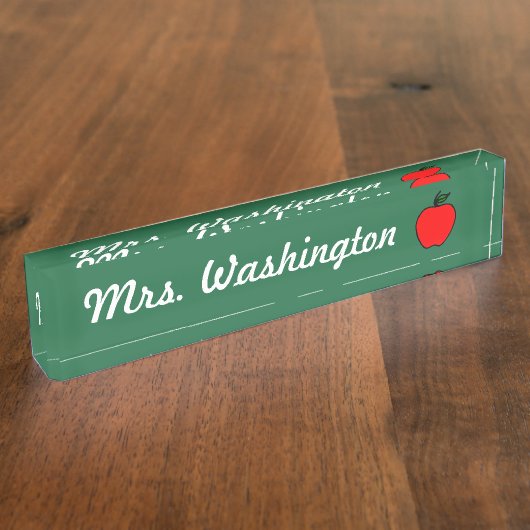 Leerbureau Naambordje (Zijkant)