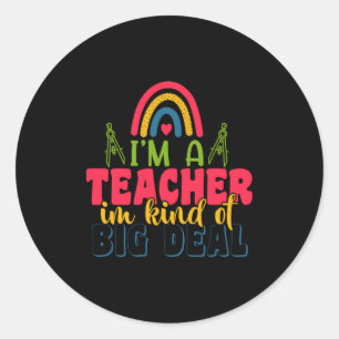 Leerdag ben ik leraar in een soort grote deal ronde sticker