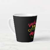Leerdag doceren is mijn jam latte mok (Linkerhoek)