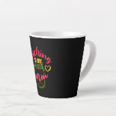 Leerdag doceren is mijn jam latte mok (Rechterhoek)
