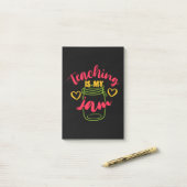 Leerdag doceren is mijn jam post-it® notes (Op bureau)