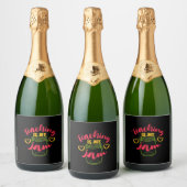 Leerdag doceren is mijn jam sparkling wijnetiket (Flessen)