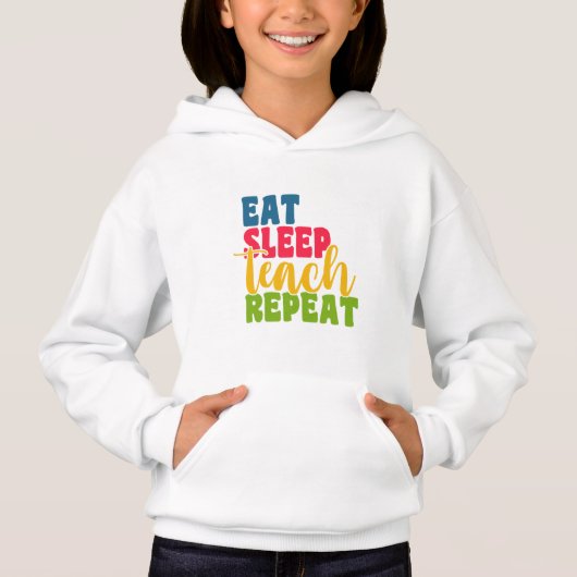 Leerdag Eat Sleep Teach Herhaal (Voorkant)