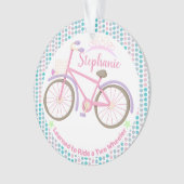 Leerde fietsen verloren het trainingswiel ornament (voorkant)