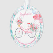 Leerde fietsen verloren het trainingswiel ornament (voorkant)