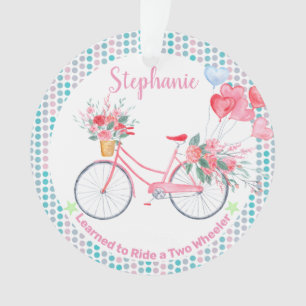 Leerde fietsen verloren het trainingswiel ornament