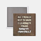 Leerde van Rancid Crabtree Magnet (Voorkant / Achterkant)