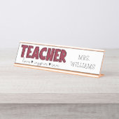 Leererinspiratie Jouw naam toevoegen Bureau Naambordje (Voorkant)