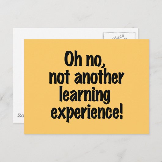 Leerervaring Briefkaart (Voorkant / Achterkant)