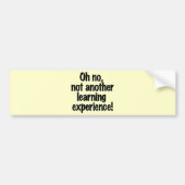 Leerervaring Bumpersticker (Voorkant)