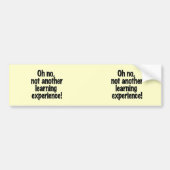 Leerervaring Bumpersticker (Voorkant)