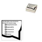 Leergedrag van leerlingen rubberstempel (Gestempeld)