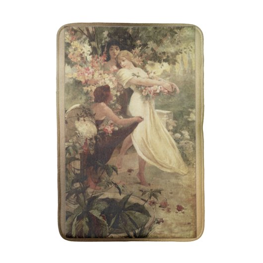 Leergeest van Alphonse Mucha Badmat (Voorkant Verticaal)