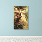 Leergeest van Alphonse Mucha Canvas Afdruk (Insitu (Houten vloer))