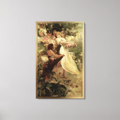 Leergeest van Alphonse Mucha Canvas Afdruk (Voorkant)