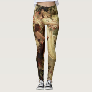 Leergeest van Alphonse Mucha Leggings