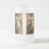 Leergeest van Alphonse Mucha Matglas Bierpul (Voorkant links)