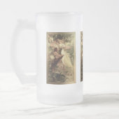 Leergeest van Alphonse Mucha Matglas Bierpul (Links)