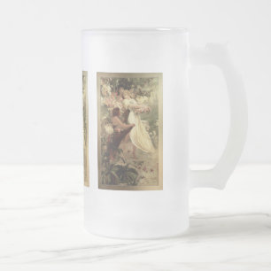 Leergeest van Alphonse Mucha Matglas Bierpul