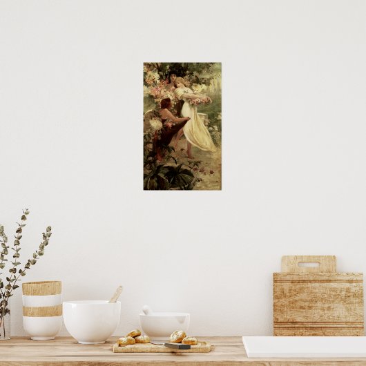 Leergeest van Alphonse Mucha Poster (Keuken)