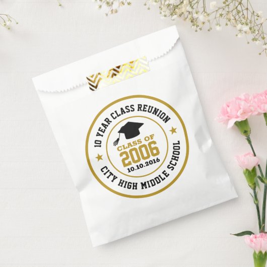 Leerjaar van de Reunion College op de middelbare s Bedankzakje (Gezegeld)