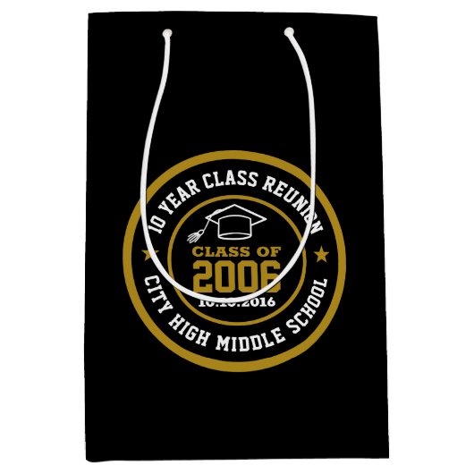 Leerjaar van de Reunion College op de middelbare s Medium Cadeauzakje (Voorkant)