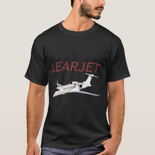Leerjet Vliegtuigpiloot T-shirt (Voorkant)