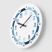 Leerklok - Beter in blauw Grote Klok (Hoek)