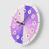 Leerklok - Verkooptijd - Amethyst-schaduwen Grote Klok (Hoek)